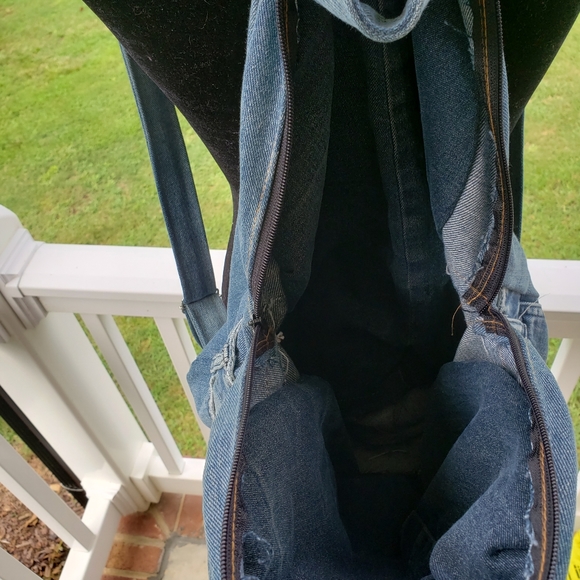 Denim Bookbag Handmade - Picture 6 of 6